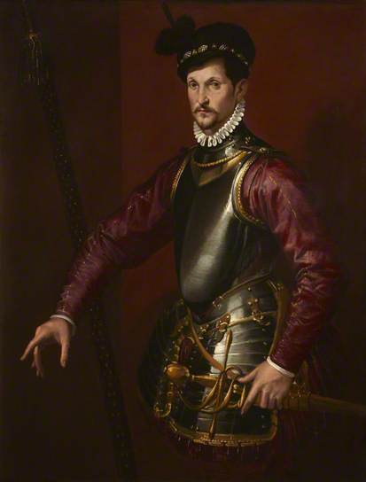 A Soldier in Armour ca 1575-1580 by Bartolomeo Passarotti (1529-1592)  Ardress House UK National Trust